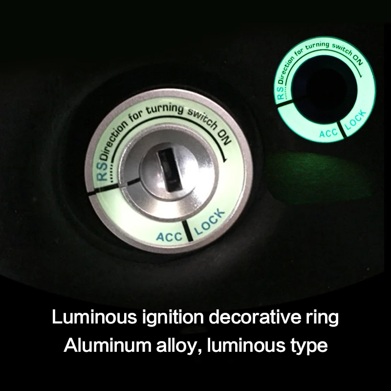 

Applicable To Luminous Ignition Ring Ignition Key Hole Decoration Ring Longyi Golf Part SKODA Automotive Interio