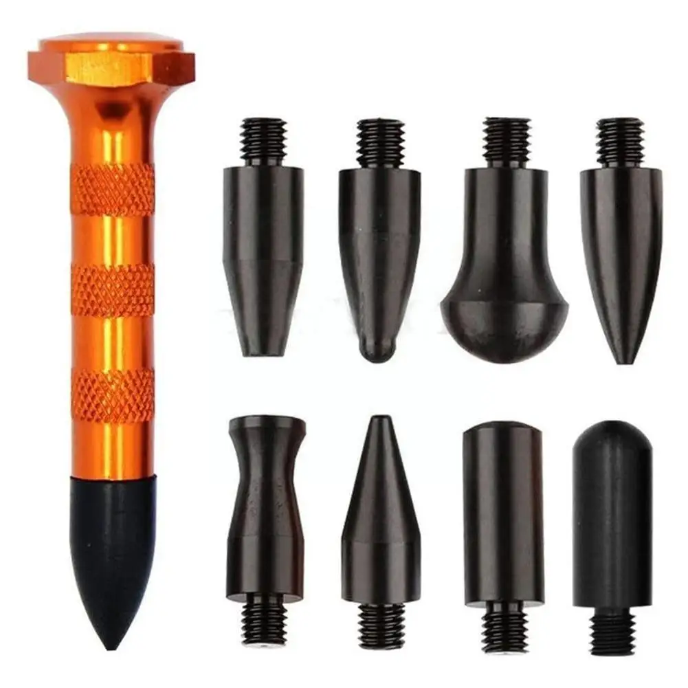 

Набор для беспокрасочного удаления вмятин с Градом, металлическая ручка, 9 наконечников, комбинированный набор для ремонта вмятин, инструме...