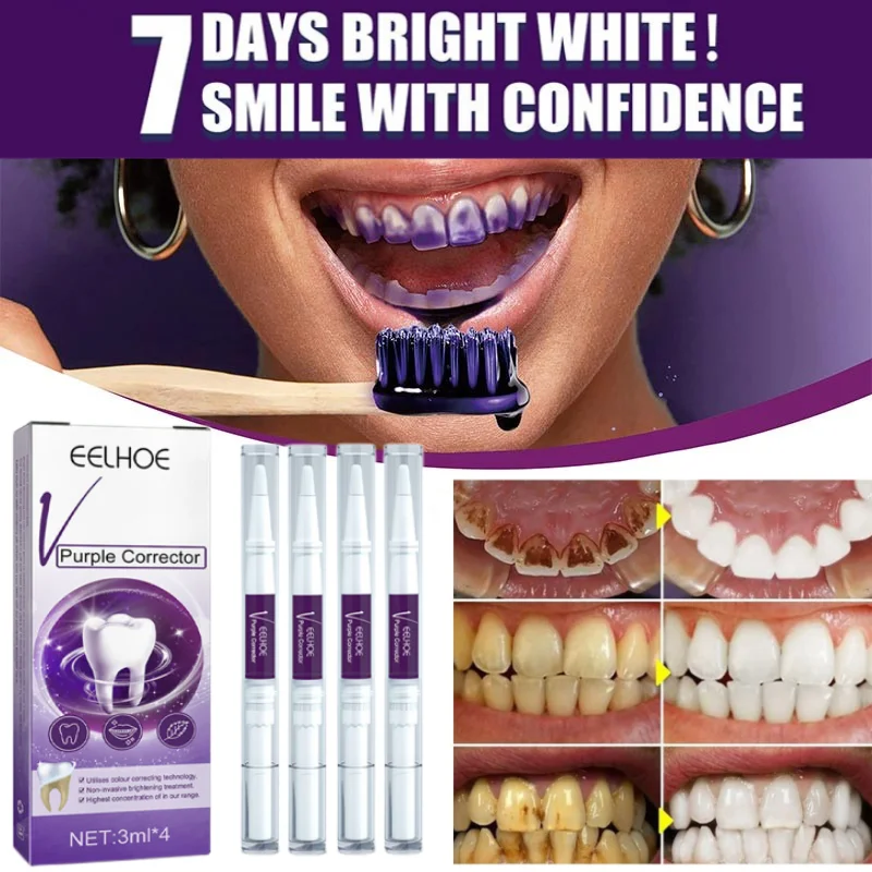 

Purple Mousse Toothpaste Professional Dental Whitening Hismile Bright Tooth Fresh Breath V34 Colour Corrector Teeth Repair Tools