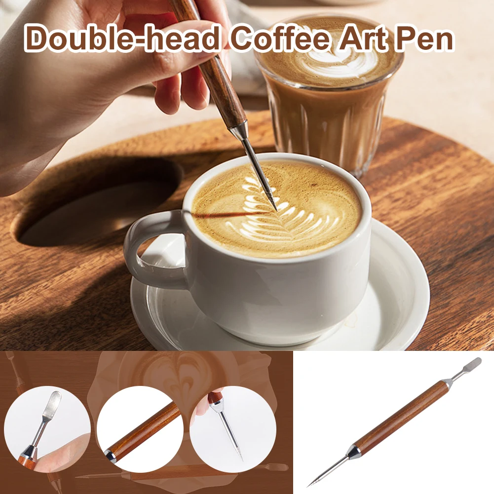 Coffee Decorating Latte Art Pen Stainless Steel Tamper Needle High Quality Fancy Coffee Stick Kitchen Tools Pull Flower Needle