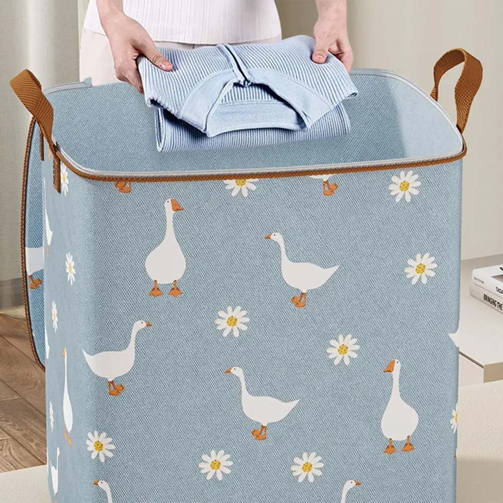 

Quilt Storage Bag Capacity Dustproof Clothes Storage Bag with Handle Zipper Closure Ideal for Quilts Toys Blankets Closet