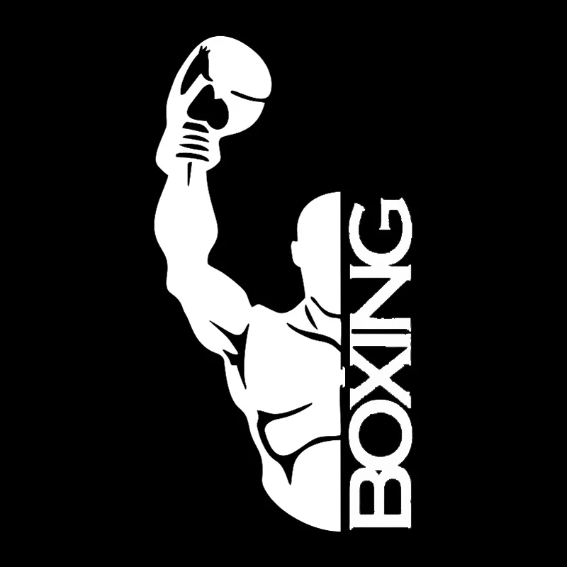 

V1171 # высекающая виниловая наклейка боксерская Автомобильная наклейка водонепроницаемые автомобильные декорации на кузове автомобиля бампер заднее окно ноутбук выбрать размер