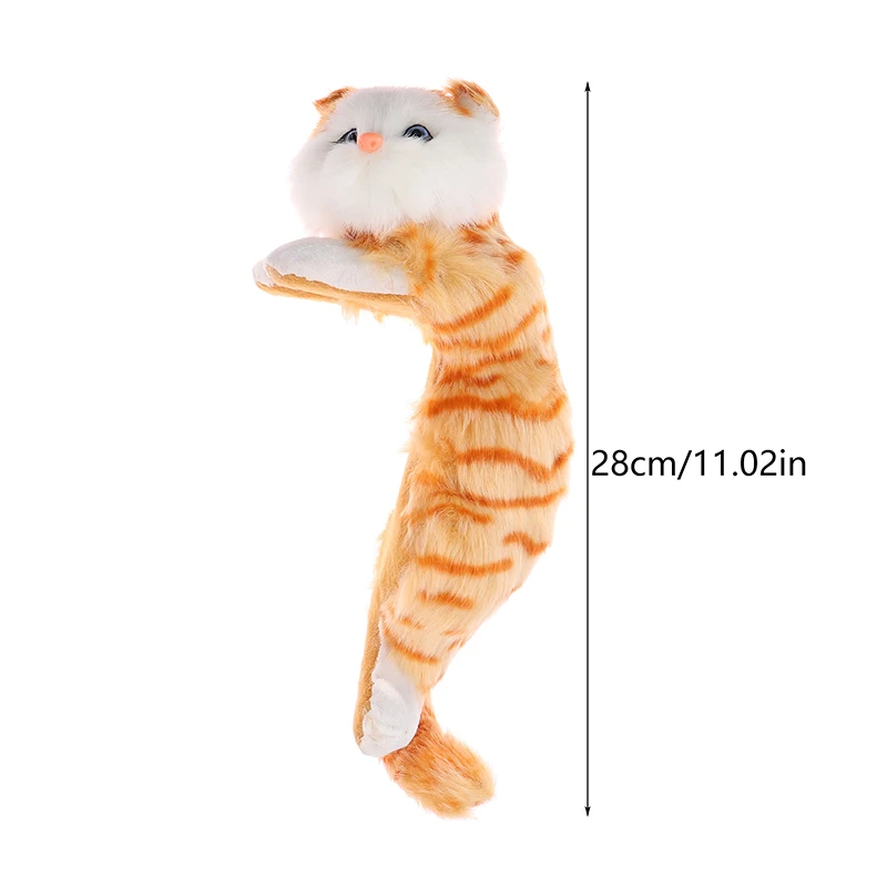 Реалистичная пушистая подвесная кошка имитация плюшевой куклы-кошки подвесной