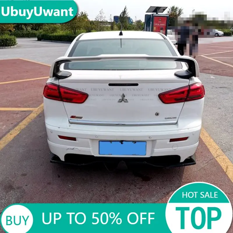 

For LANCER Spoiler EVO ABS Material Car Rear Wing Primer Color Rear Spoiler for Mitsubishi LANCER EVO Spoiler 2010-2014