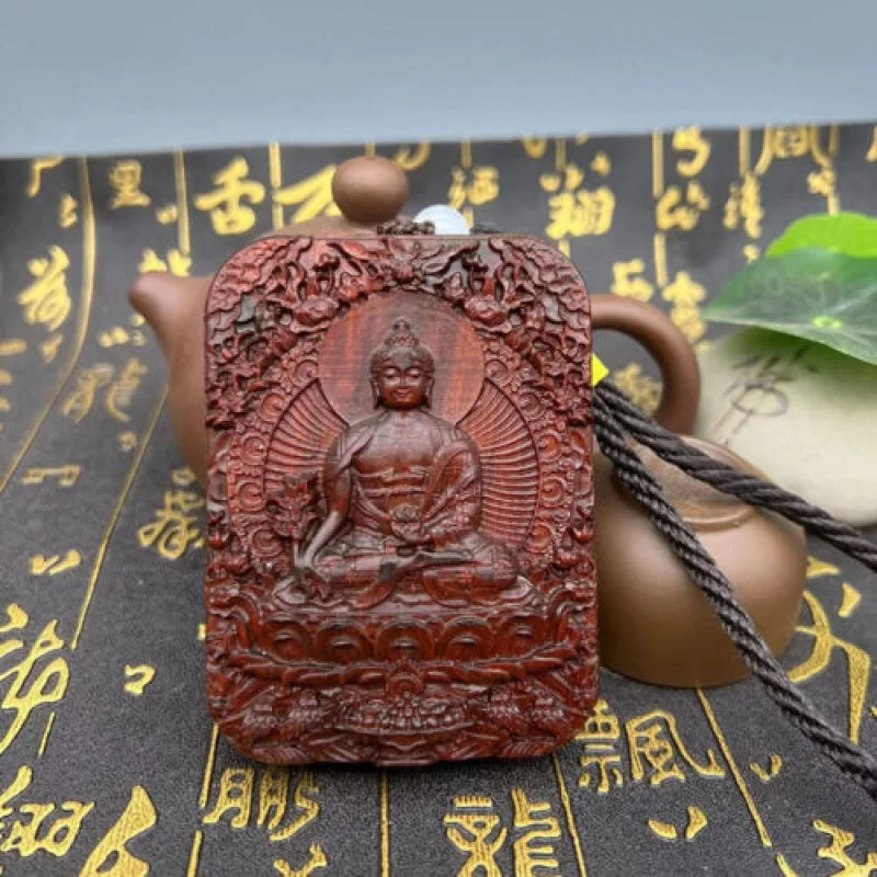 

Collect Buddha Pendant Wooden Pendants Charm Safety Cards to Ensure Safety