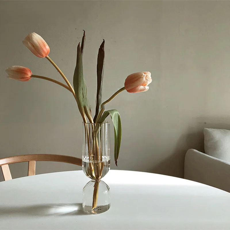 

Decoration Terrarium Wazon Home Accessories For Living Room Floreros Decorativos Moderno ваза стекло вазы для интерьера Vase