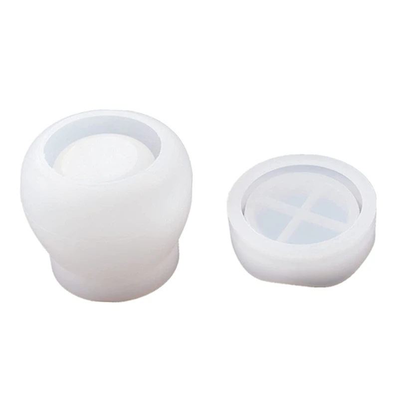 

Box Resin Mold,Pudding Jar With Lid Silicone Mold For Casting,Jewelry Box,Candy Snacks Storage Container DIY Craft