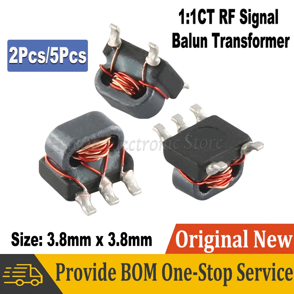 

Флюс импеданса TC1-1T RF 0,4-500 МГц 1:1CT, сбалансированный аудио несбалансированный преобразователь, трансформатор сигнала 50Ω