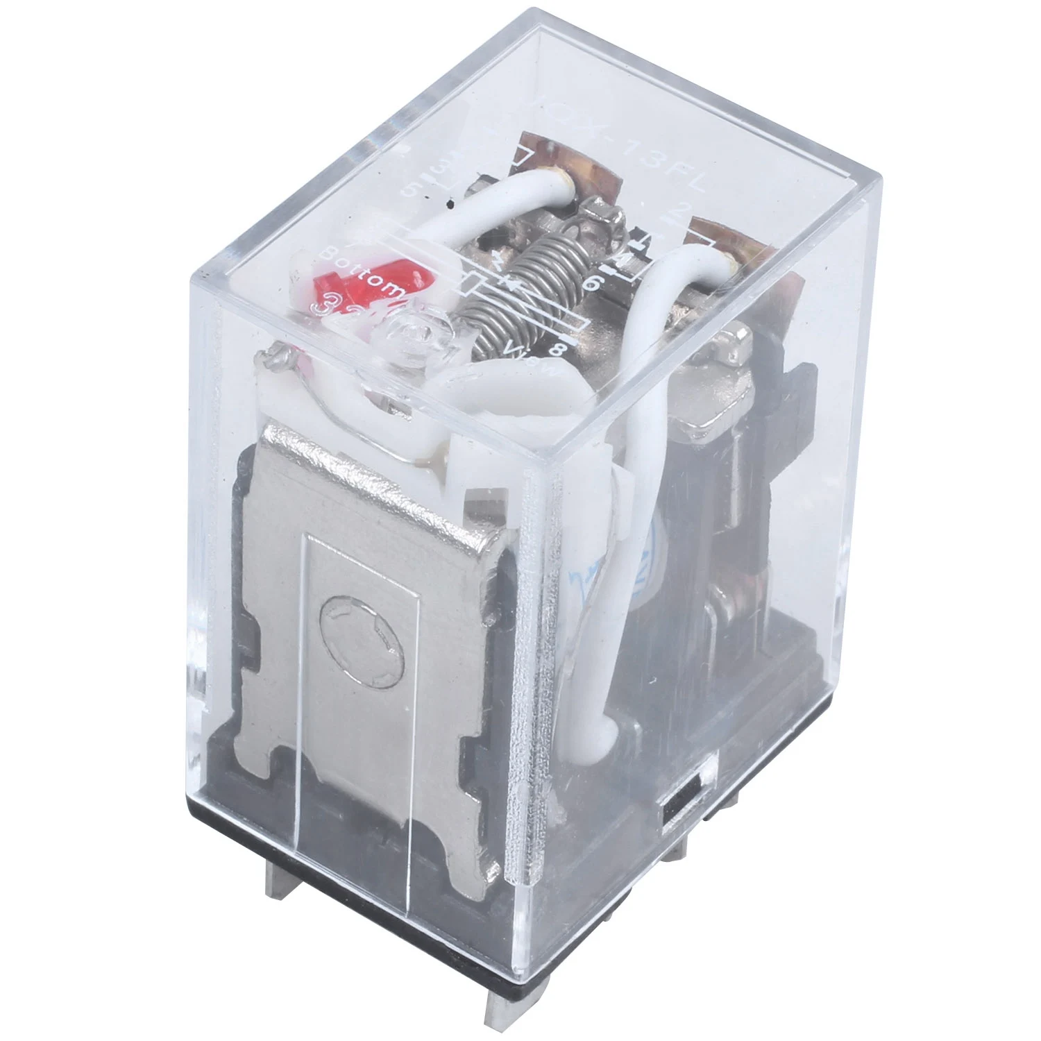 JQX-13F LY2 AC 24V Катушка 8-Pin DPDT Red светодиодный электромагнитное реле