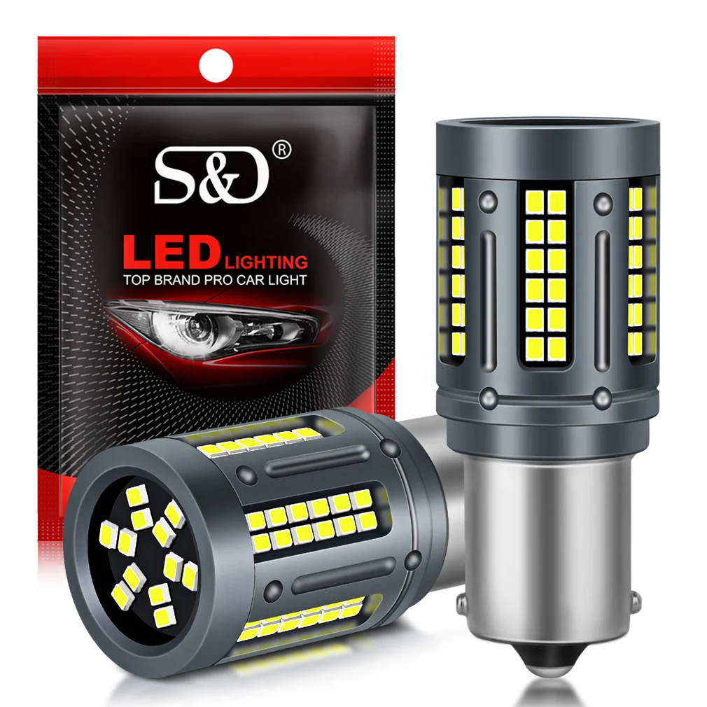 

50 Вт PY21W BAU15S LED P21W BA15S 8000LM T20 7440 W21W T25 3156 Светодиодная лампа R5W R10W 84SMD 2016 Чипы указателя поворота Автоматическая лампа 12 В 24 В