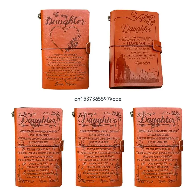 

Leather Sketch Book Handmade Journal Notebook Hand Account to Daughter