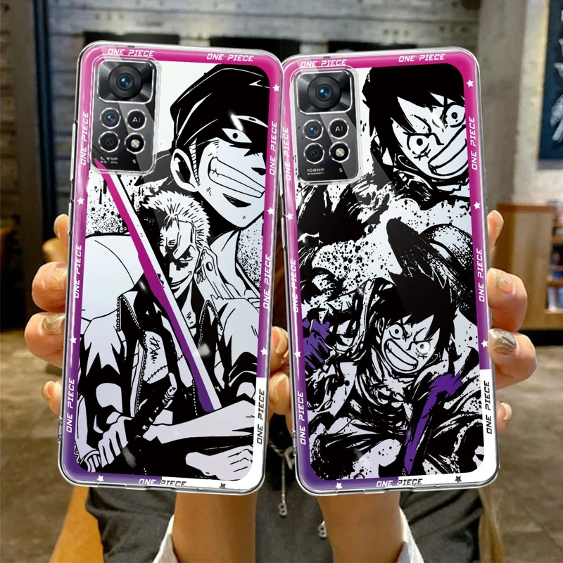 

One Piece Luffy Zoro Sample Dark For Xiaomi Redmi Note 7 8 9 10 11 12 4G 5G Pro 9S NOTE11 10S 11T 10Pro 8T Case Fashion