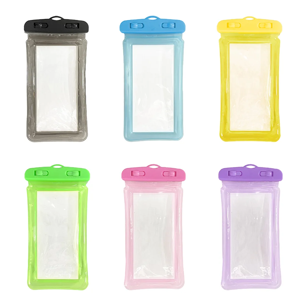 

6pcs Simple Touching Screen Cellphone Bags Waterproof Phone Storage Bags