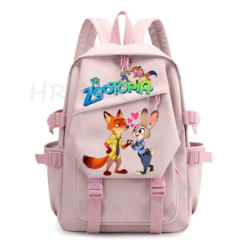 Фото Рюкзаки Judy Nick Zootopia 2, детские школьные сумки, рюкзаки для подростков, мальчиков и девочек, вместительные рюкзаки для студентов, повседневные рюкзаки для путешествий на открытом воздухе, Mochilas №1