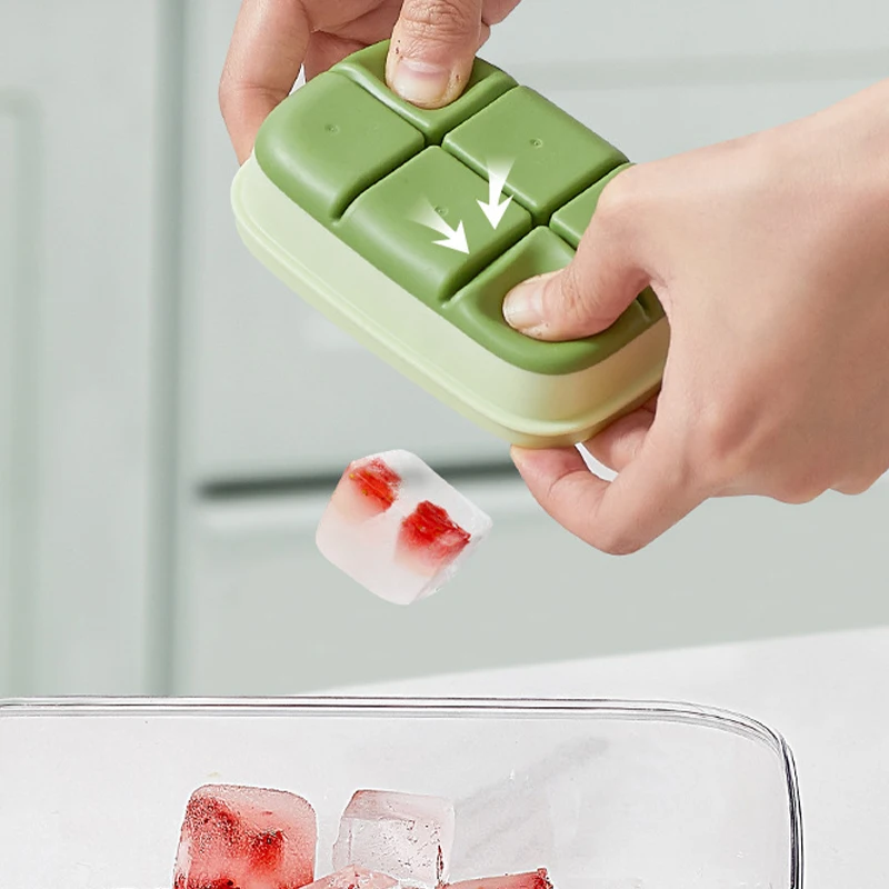 форма для льда 6 сеток лотки кубиков многоразовые силиконовые формы кухонный