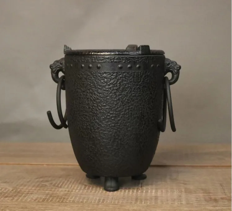 Чугунный мини-гриль для барбекю приготовление чая воды кипячения кофе