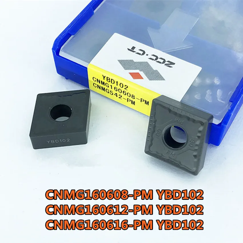 ZCC.CT CNMG160608-PM YBD102/CNMG160612-PM YBD102 CNMG542 CNMG543 CNC carbide inserts For Processing Cast iron K05-K20 10pcs/box