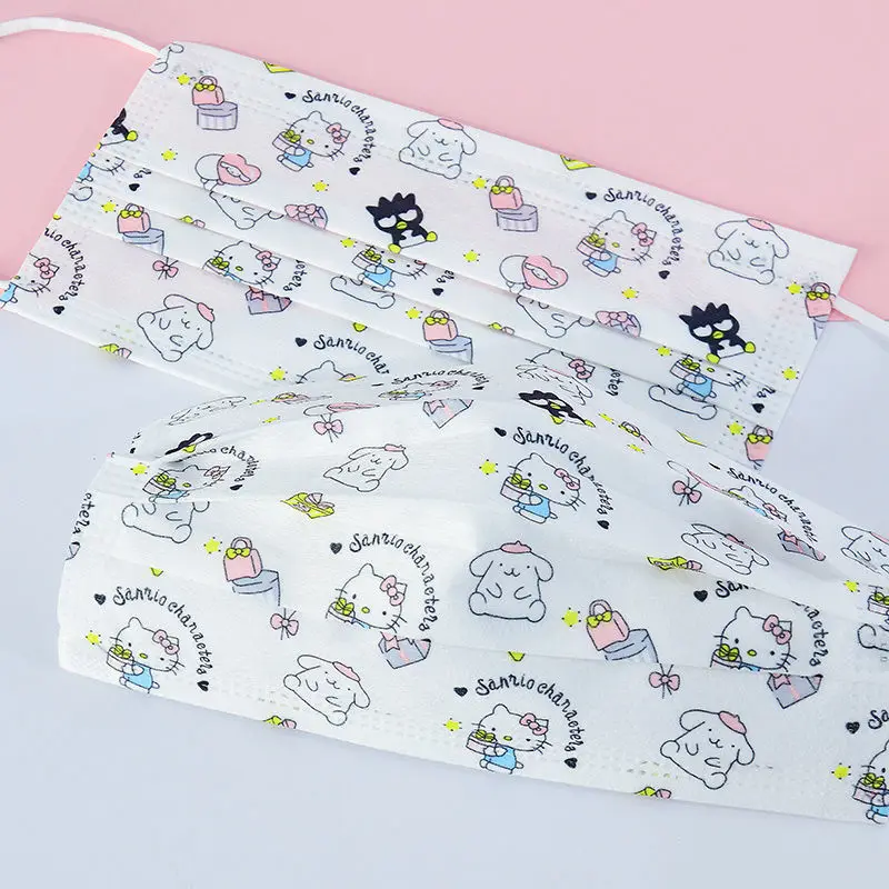 

Респиратор Sanrio для взрослых, многослойный респиратор с защитой от пыли и мультяшным рисунком