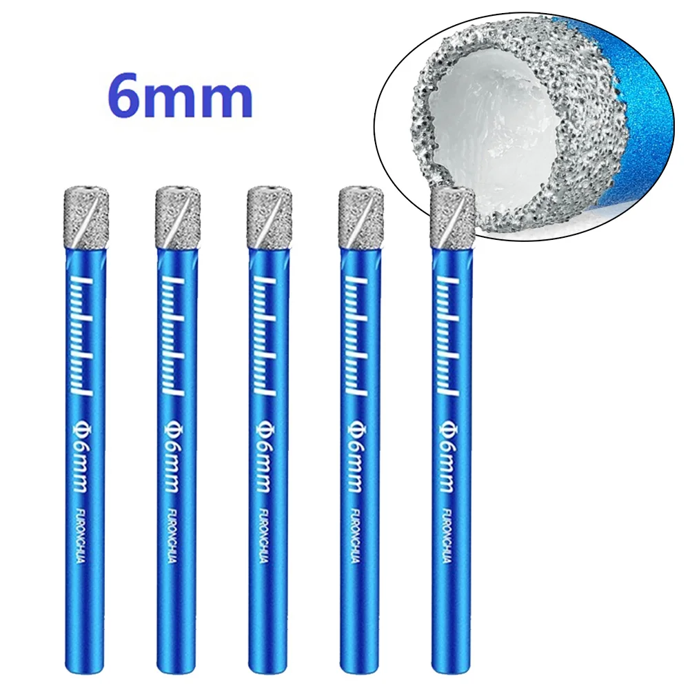 

6mm Diamond Coated Drill Bit For Tile Marble Glass Ceramic Hole Saw Drill Vacuum Brazed Diamond Core Bit Meal Drilling Drill Bit