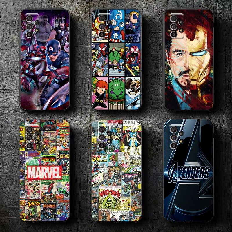 

MARVEL The Avengers Phone Case For Samsung Galaxy S8 S8 PLus S9 S9 Plus S10 S10E S10 Lite 5G Plus Funda Coque Silicone Cover