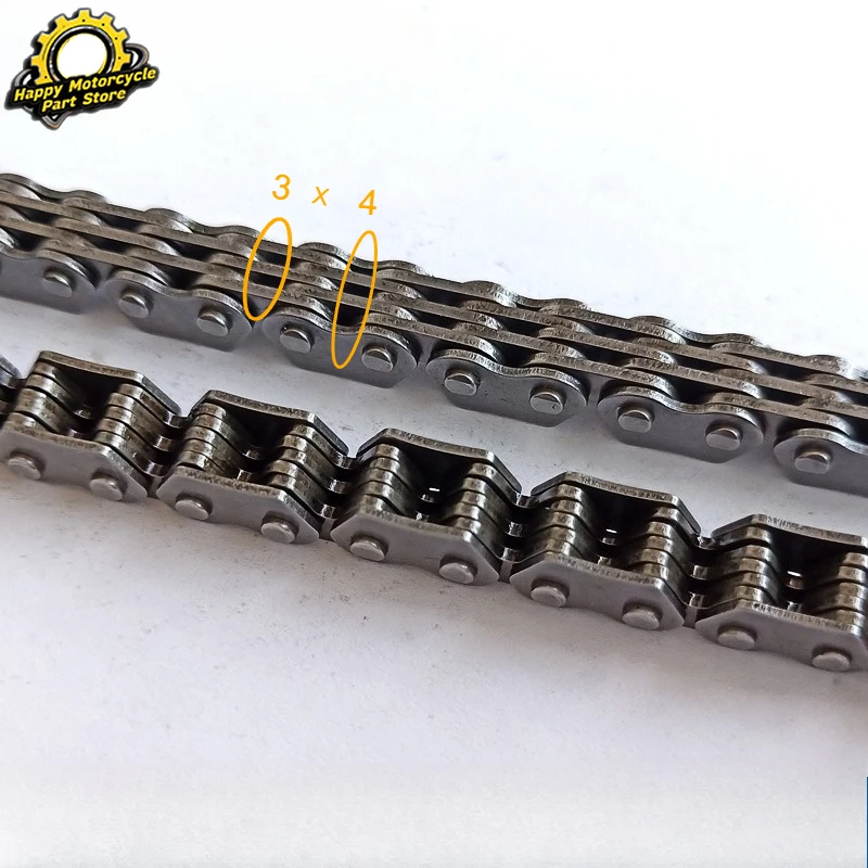 Фото Цепь ГРМ 3x4 104L для двигателя HONDA 14401-HN2-003 TRX500FGA Foreman Rubicon 500 GPScape, для Aprilia AP8122434 (1 или 2 шт.) №2