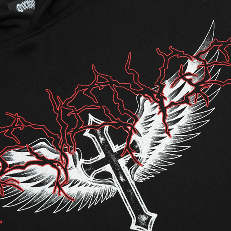 Новая Толстовка с принтом месть скелет дракон свитшот Высококачественная