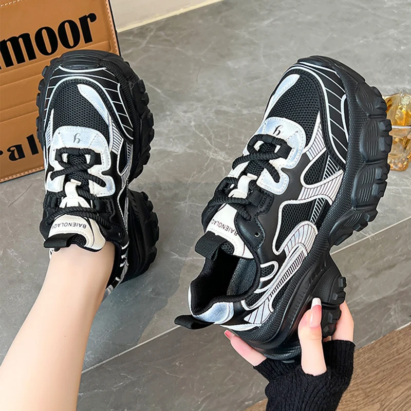 

Женские сетчатые кроссовки, дышащие кроссовки на плоской подошве, со шнуровкой, повседневная спортивная обувь для ходьбы и бега, для путешествий, 2023