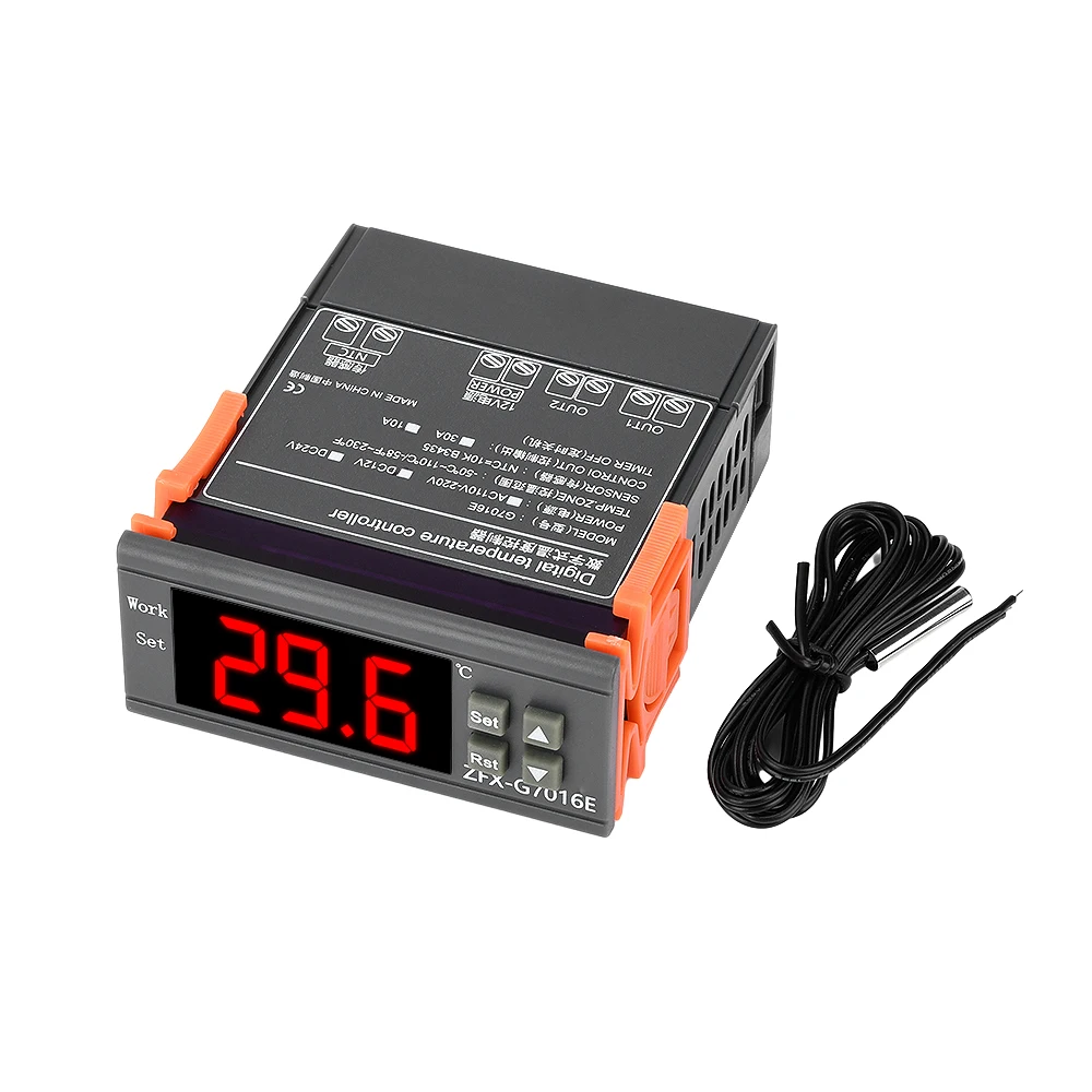 Цифровой регулятор температуры G7016E термостат для инкубатора реле нагрева и
