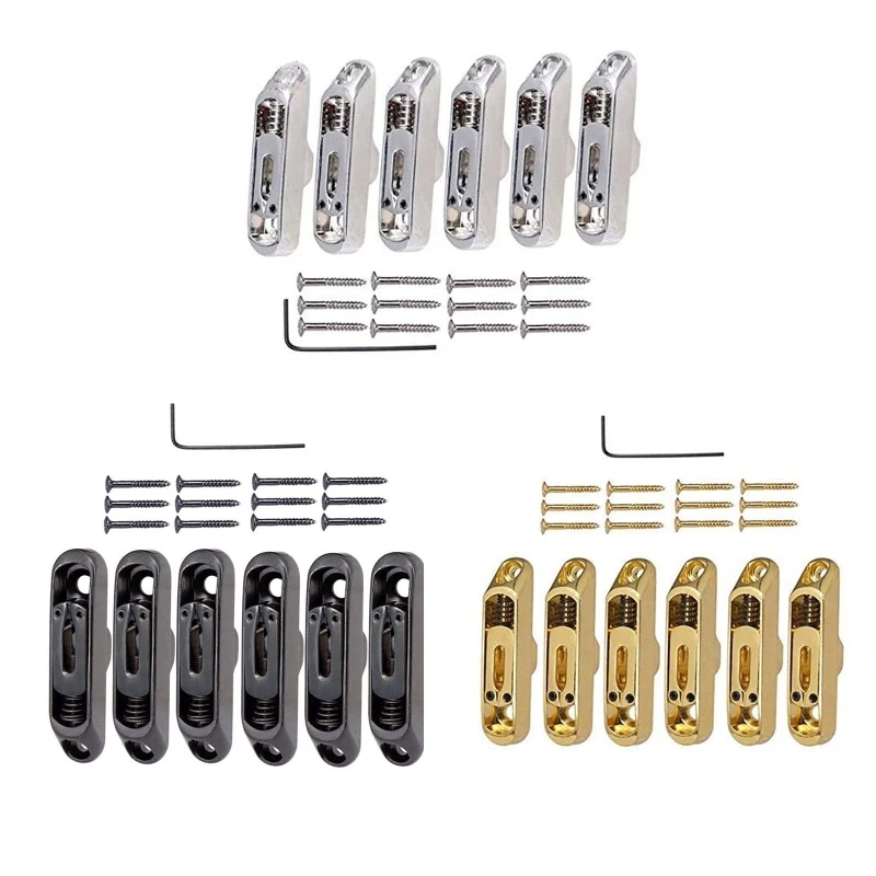 

Pack of 6 Single Bridge Single Saddles Tailpiece for