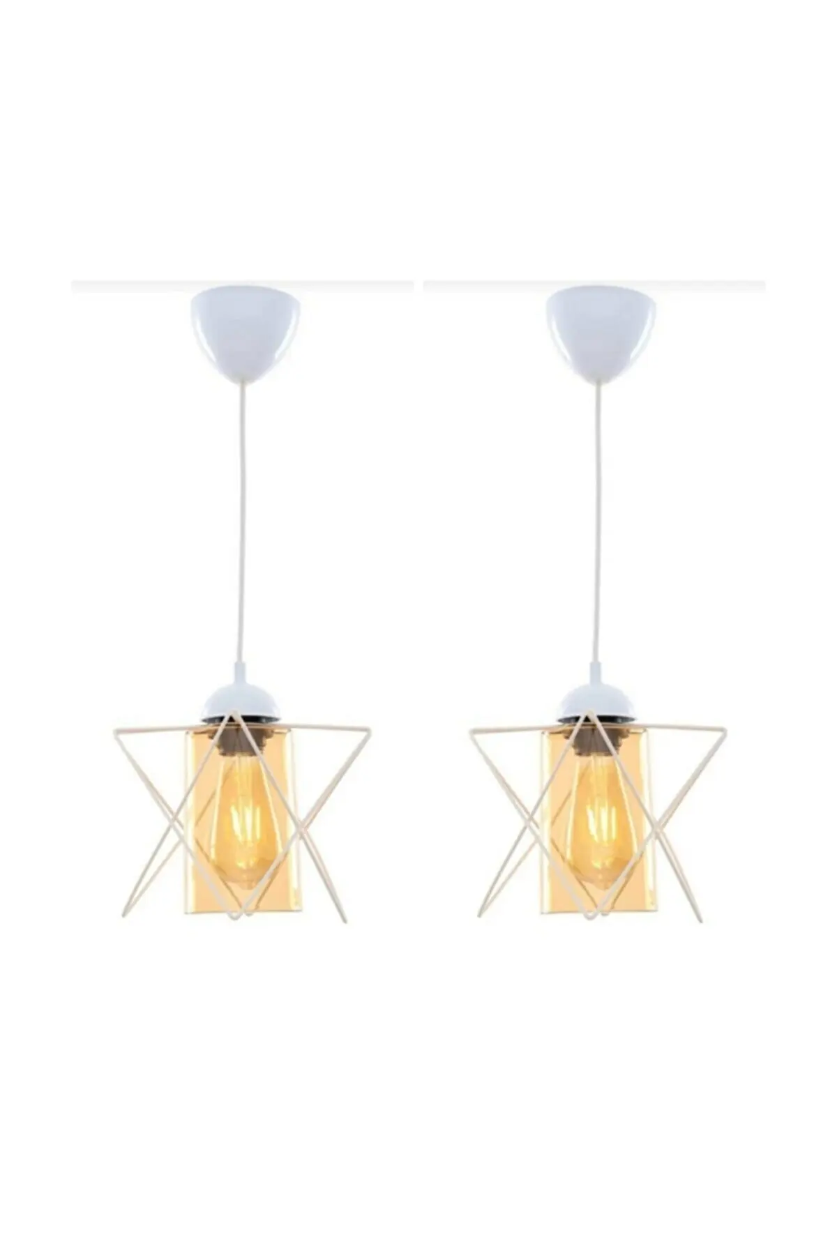 Декоративные домашние изделия GL39222031 в виде 2 шт. одиночных акриловых белых подвесных светильников Leasing Avizeeh на Рождество и День Святого Валентина.