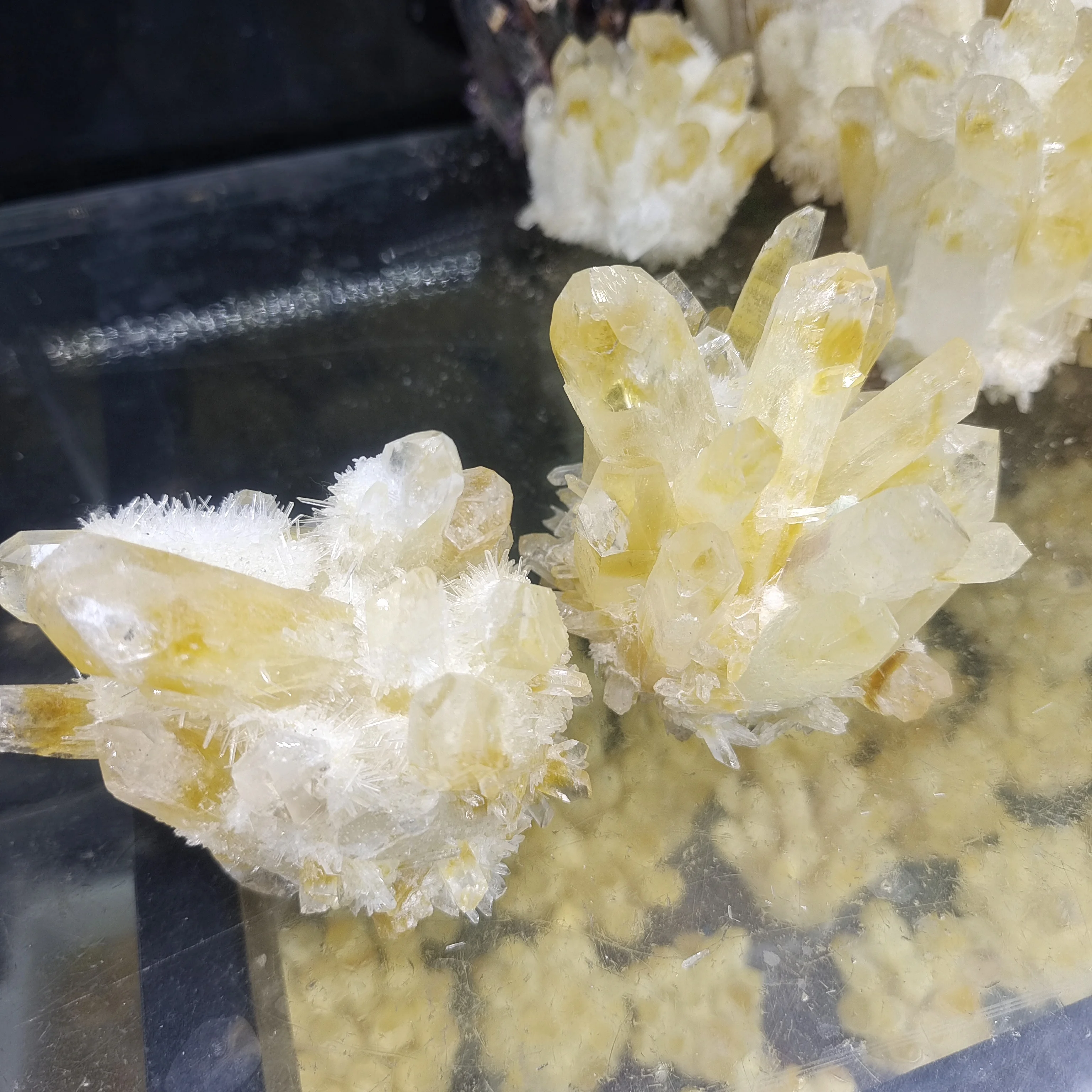 

Natural Raw Citrine Quartz Stone Crystal Cluster Healing Yellow Stones Mineral Specimen Home Decoration