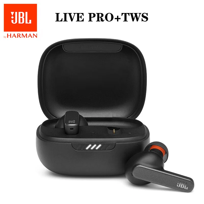 JBL LIVE PRO+ TWS Bluetooth Wireless Earphone Sports Earbuds Deep Bass Headphones Waterproof Headset With Mic Charging Case