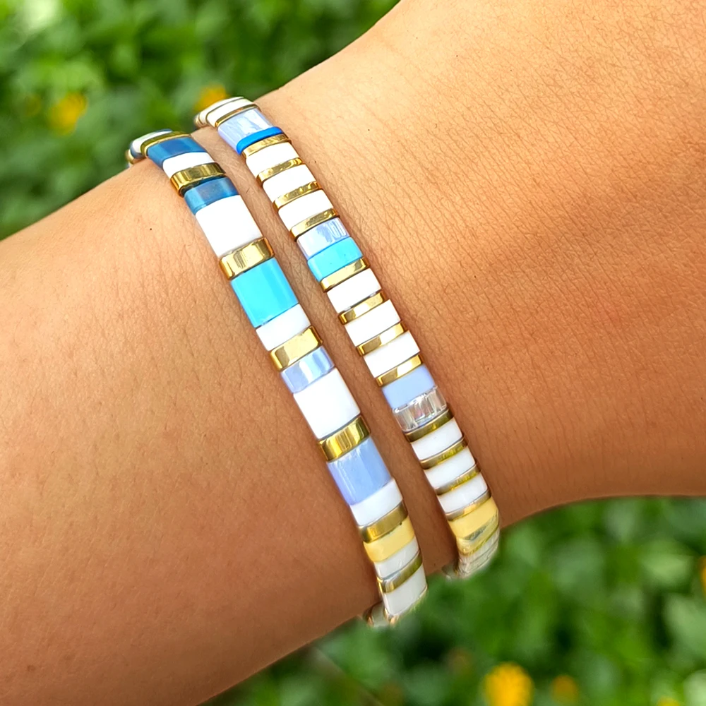 1 шт. Женский богемный браслет с бусинами