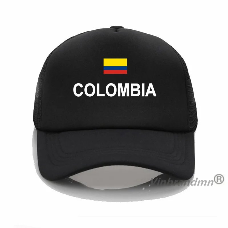 Бейсболки с флагом Колумбии для мужчин и женщин, модные Панамы в сеточку, спортивные классические рыболовные кепки, летние хипстерские шляпы от солнца