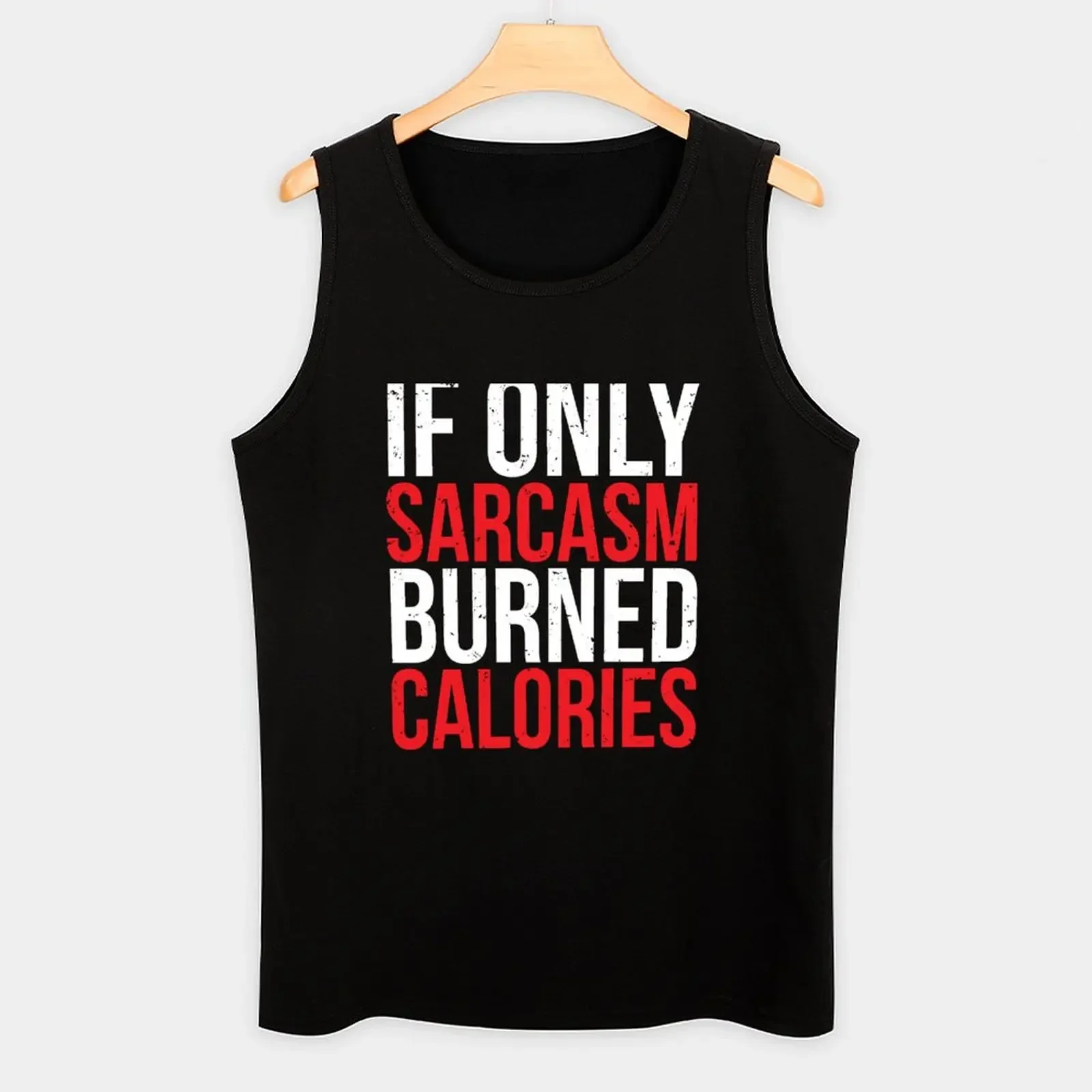 Новинка крутая Спортивная футболка Sarcasm сожженные калории майка жилет мужская