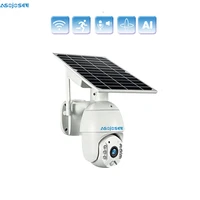 1080p wifi solar panel outdoor ip camera rechargeable battery powered colorful night vision pir surveillance security camera