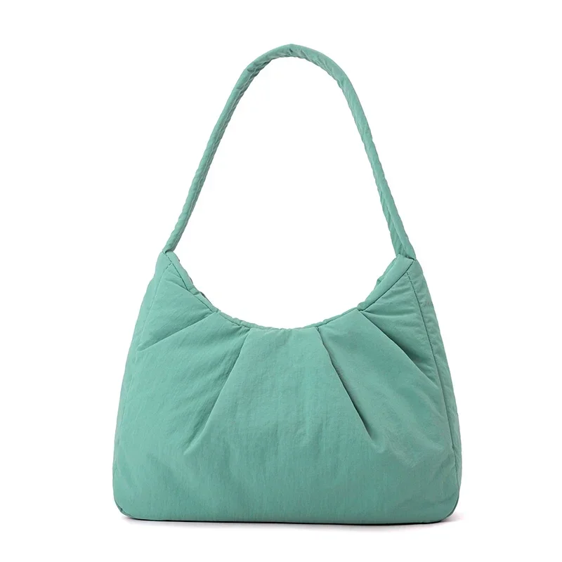 Non Woven Stitching 2024 High Quality Handbag Solid Color Zipper Simple Fashionable Tote Bag Soft Trendy Commuting Shoulder