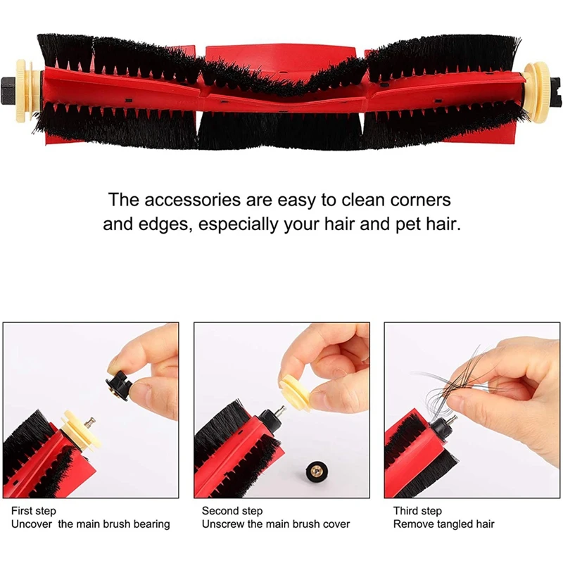 Для Roborock S5 Max S50 аксессуары для роботов-пылесосов Xiaomi Mijia 1S HEPA-фильтр боковая щетка