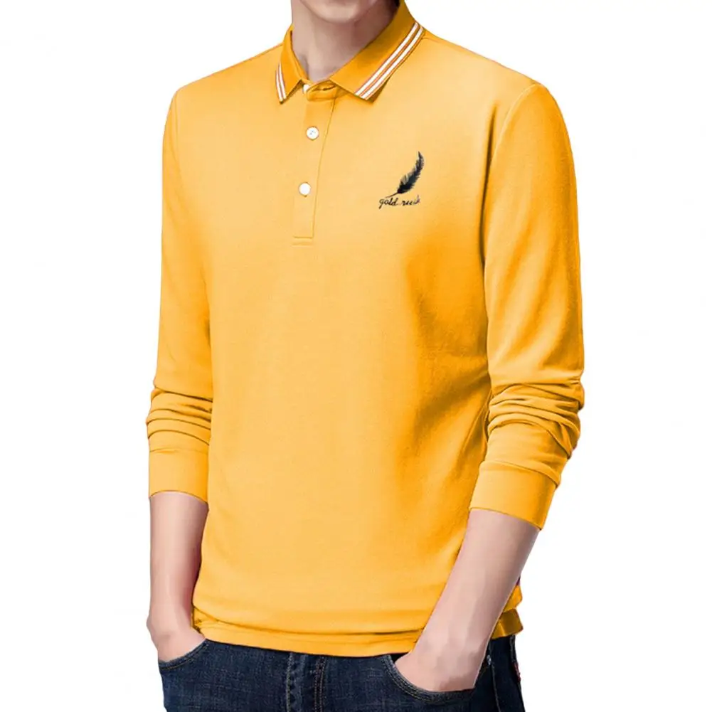 

Autumn Tops Stylish Turn-down Collar Pullover Casual Slim Fit Autumn Shirt Daily Clothes Men Shirt Men Shirt