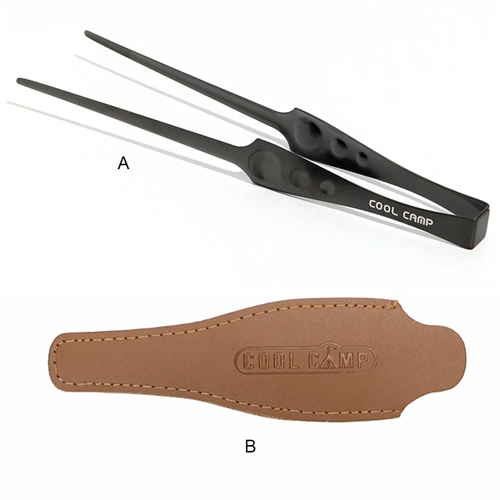 

Coolcamp Kitchen Food Tongs BBQ Clip Cooking with Handle Portable Clamp Stainless Steel Set Cookware Baking Courtyard