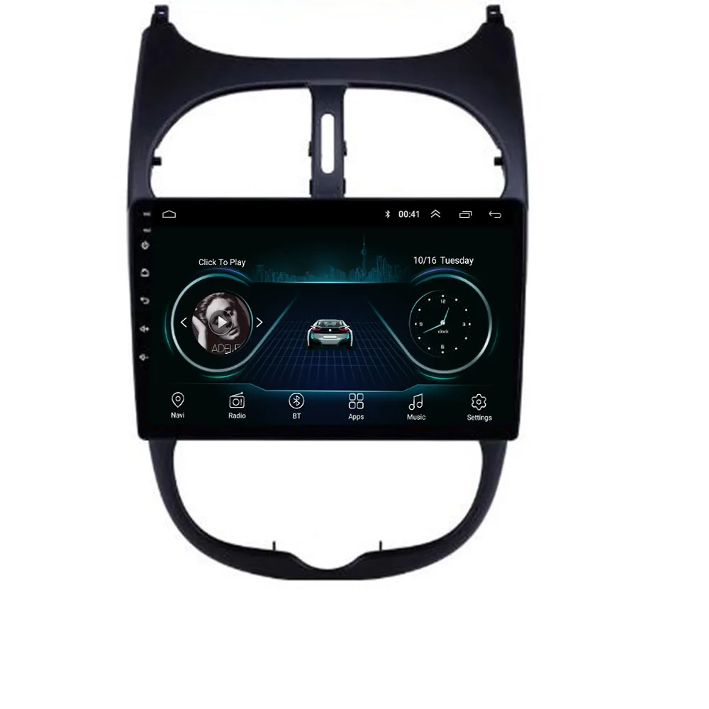 

GPS Navigation System For Peugeot 206 2001 - 2008 2 Din Android 5G WiFi Car Multimedia Player Auto Stereo Radio Head Unit