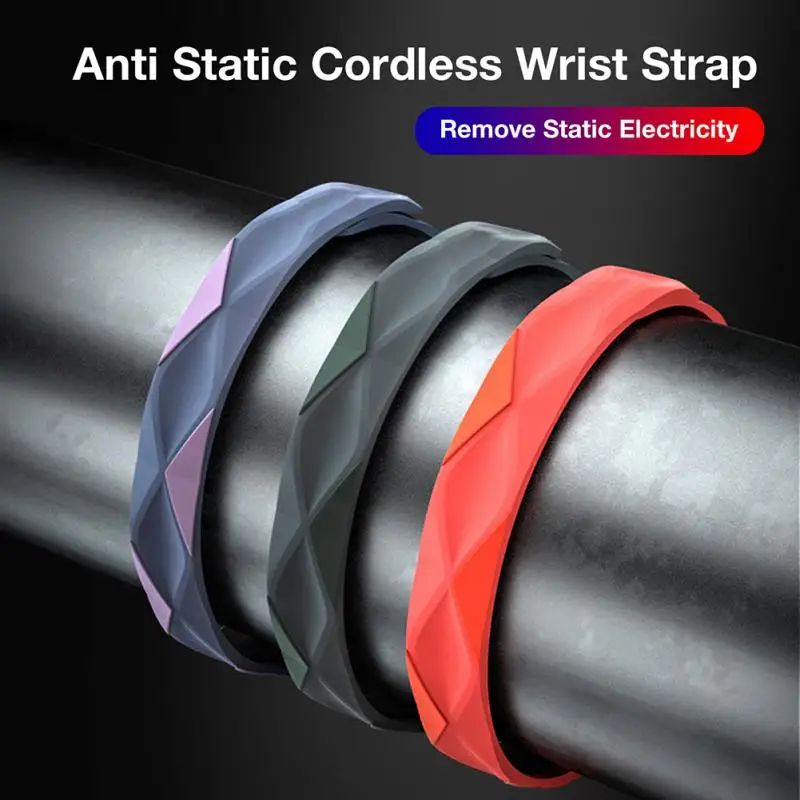 

Electrostatic Eliminator Anti-static Body Electrostatic Releaser Static Remover WristBand Wireless Static Elimination Bracelet