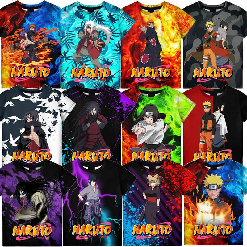 

New Anime Naruto T-shirt Cartoon Tee Kids Clothes Baby Lovely Clothes Cool Tshirt Children Clothing T Shirt for Boys