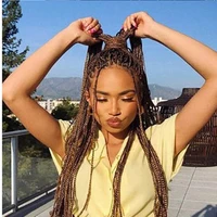 brown hair long synthetic full lace front wigs 32 34 inches wig braid for black women cornrow box braid baby hair wigs