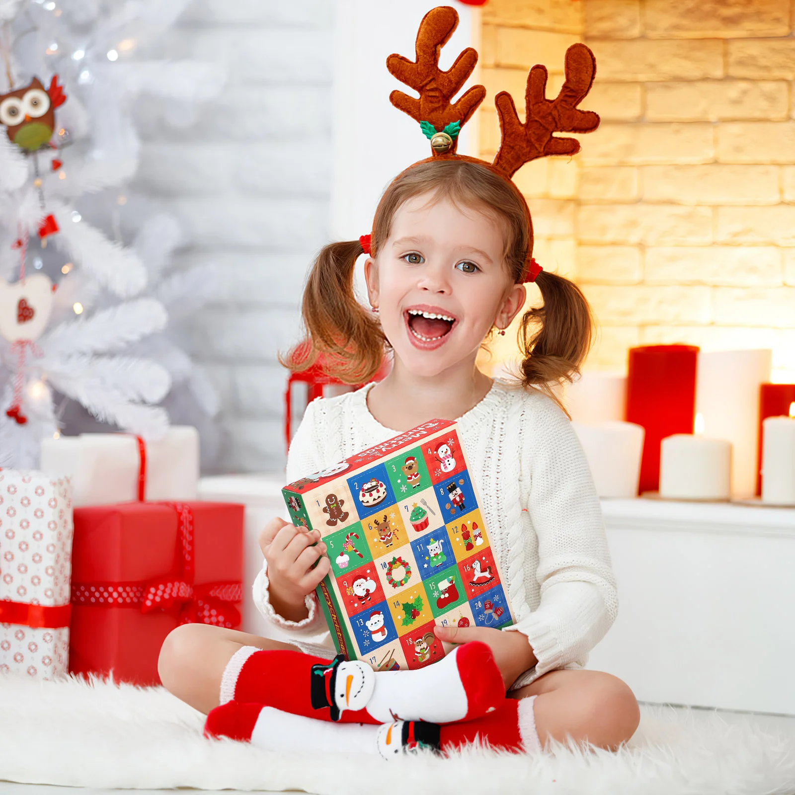 5 шт. коробки для рубашек подарков рождественский календарь подарок