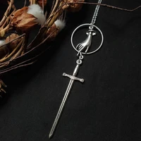 new diy jewelry fashion vintage victorian antique ancient sword pendant necklace witch gothic jewelry