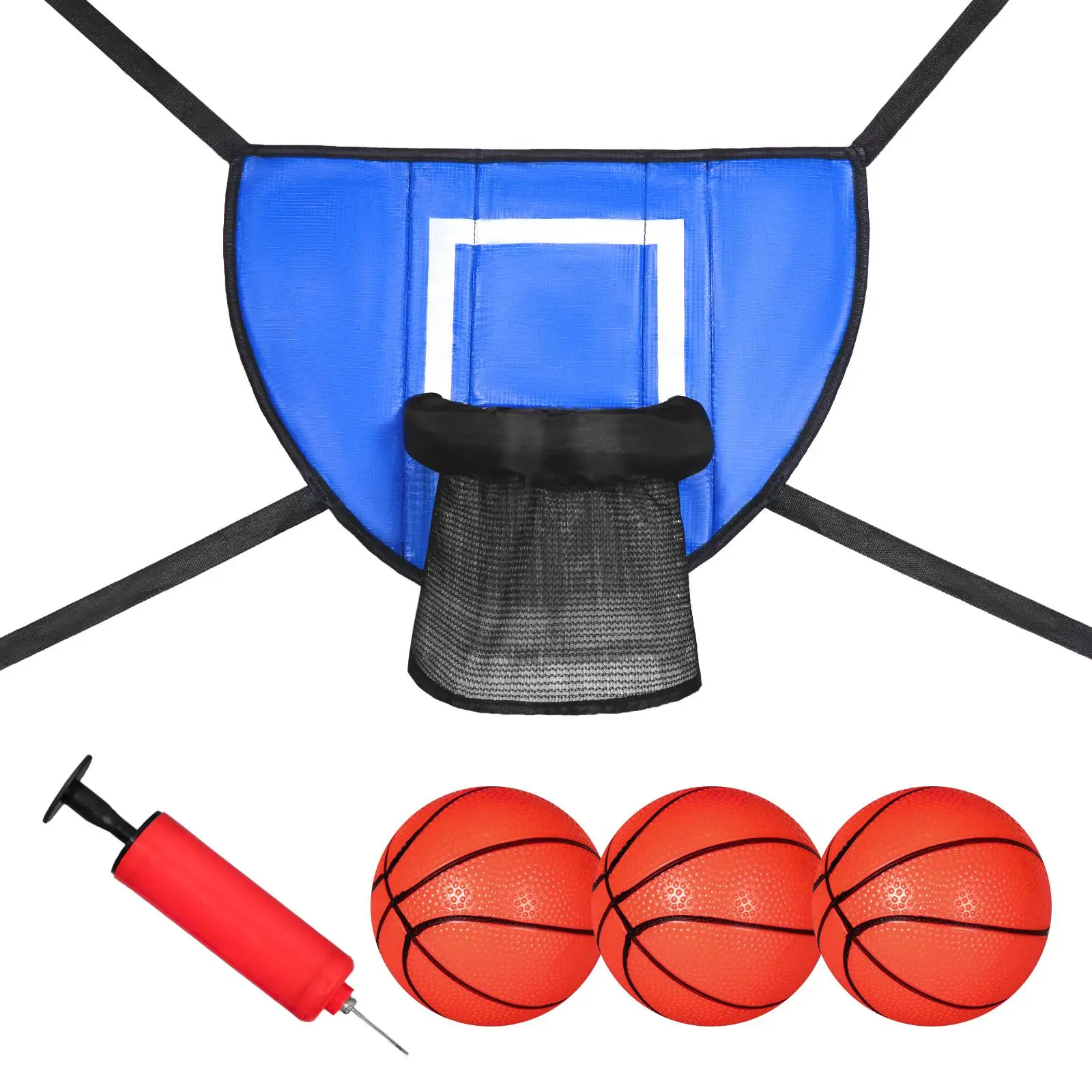 

Mini Trampoline Basketball Hoop Waterproof Trampoline Accessory for All Ages