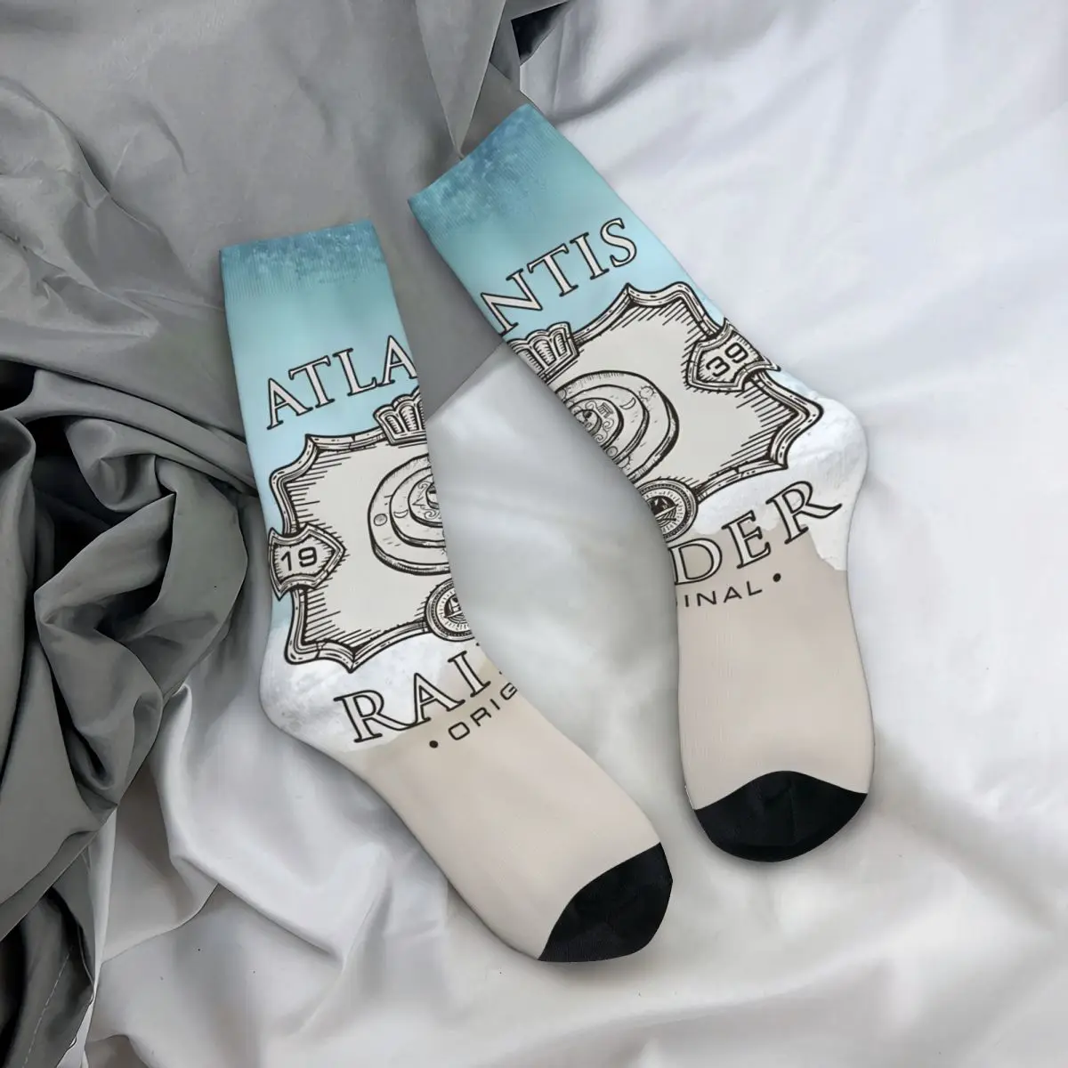 Мужские Компрессионные носки в стиле ретро с принтом