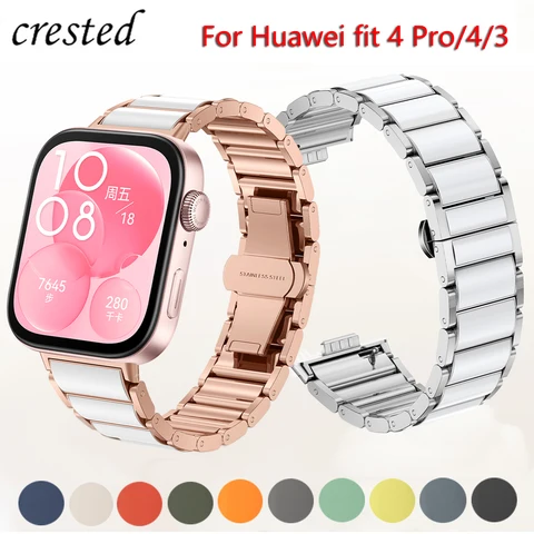 Ремешок из нержавеющей стали для Huawei Watch Fit 4 Pro