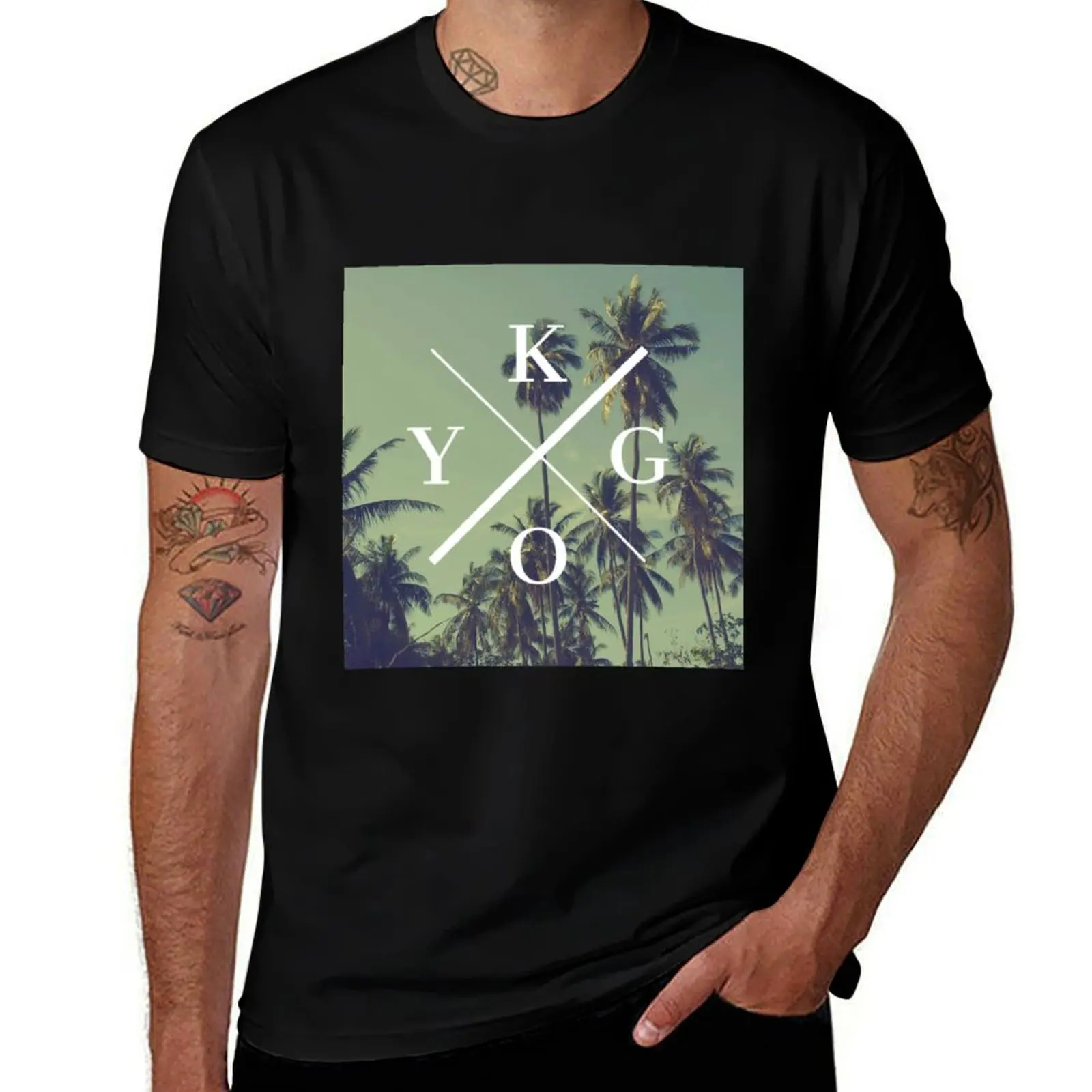 Фото Футболка Tropical Kygo - Escape to Paradise, модная повседневная футболка с коротким рукавом №1
